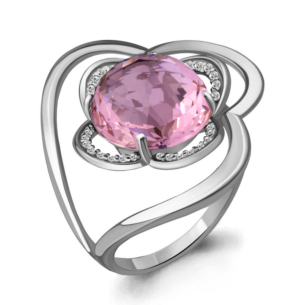 

Кольцо из серебра с морганитом р. 20 Aquamarine 6589790А_925_р, 6589790А_925_р