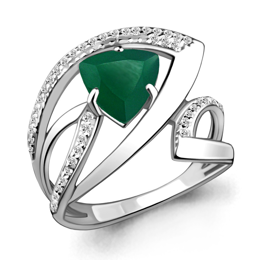 

Кольцо из серебра с агатом р.  Aquamarine 6589809А_925_р, 6589809А_925_р