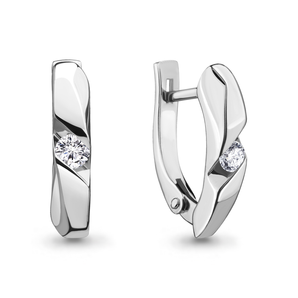 

Серьги из серебра с фианитом Aquamarine 48899_925_р, 48899_925_р