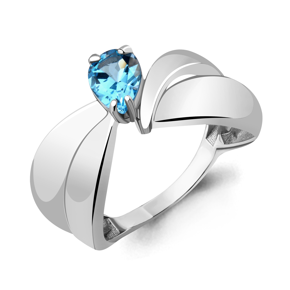 фото Кольцо из серебра с топазом р. 17 aquamarine 6590105_925_р