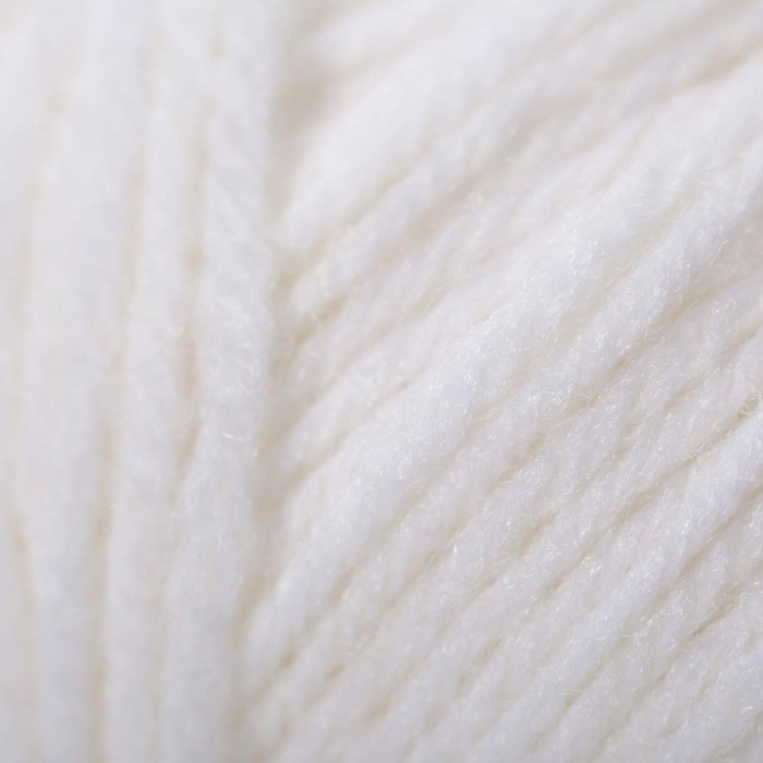 

Пряжа "Детский каприз" 50%мериносовая шерсть, 50% фибра 225м/50гр (01-Белый)