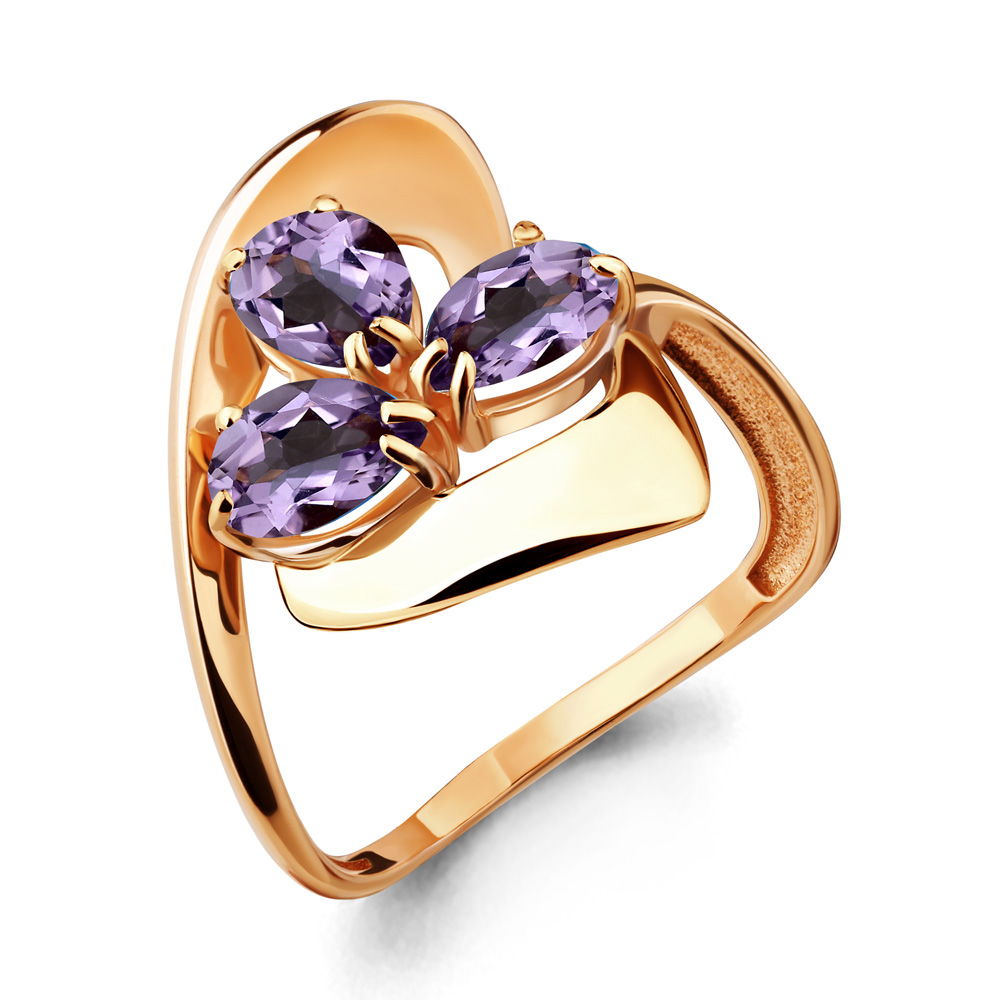 

Кольцо из серебра с аметистом р.  Aquamarine 6590304_925_з, 6590304_925_з