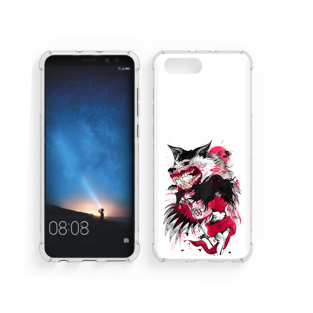 

Чехол MyPads Tocco для Honor V10 красная шапочка (PT98539.62.410), Прозрачный, Tocco