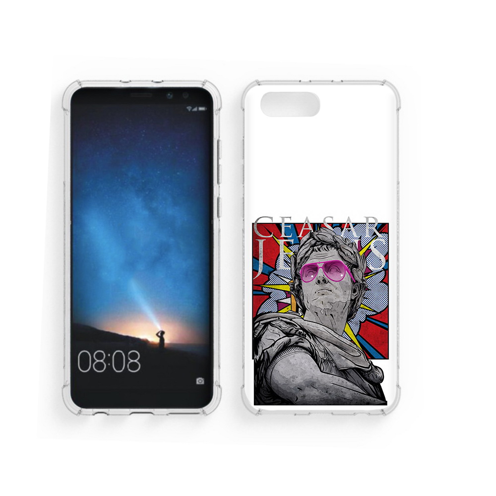 

Чехол MyPads Tocco для Honor V10 крутая статуя свободы (PT98539.62.423), Прозрачный, Tocco