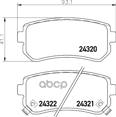 

Комплект тормозных колодок HELLA 8DB355028411