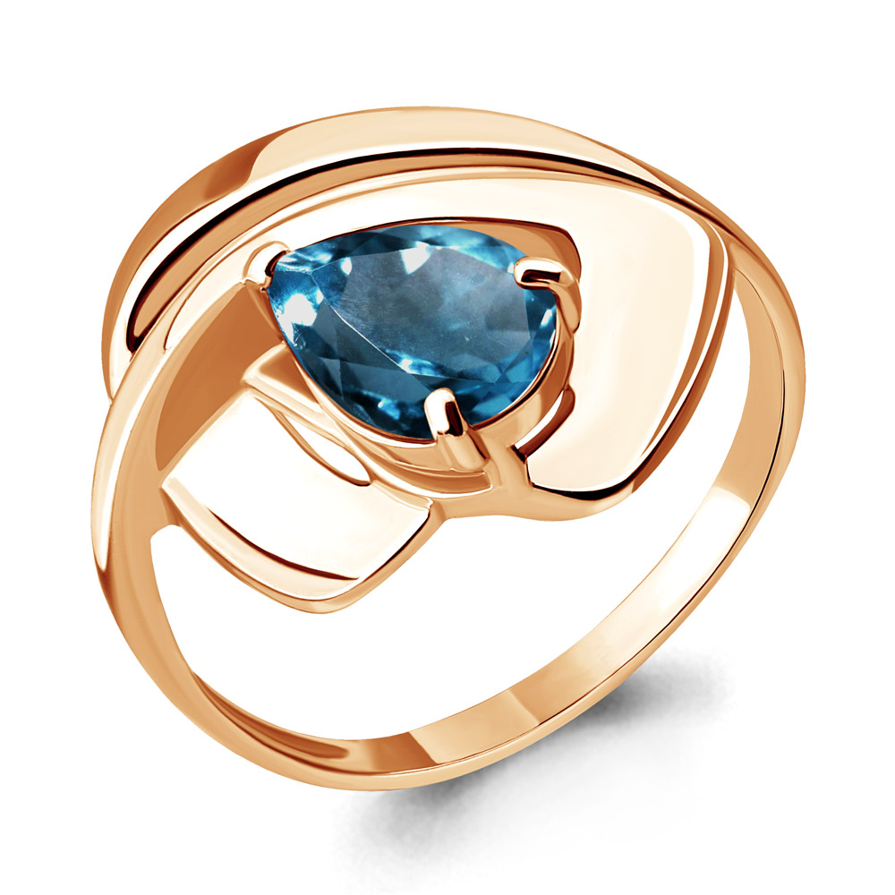 

Кольцо из серебра с топазом р.  Aquamarine 6590408_925_з, 6590408_925_з