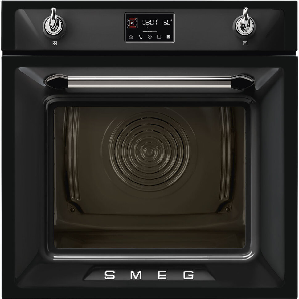 фото Встраиваемый электрический духовой шкаф smeg sop6902s2pn