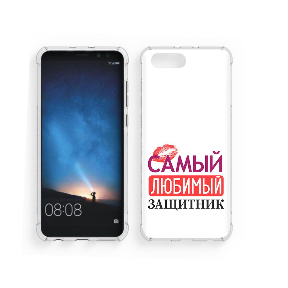 

Чехол MyPads Tocco для Honor V10 любимый защитник (PT98539.62.451), Прозрачный, Tocco