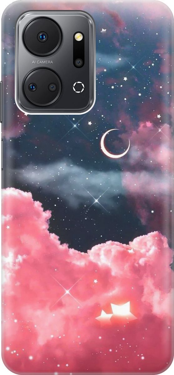 Силиконовый чехол на Honor X7a с принтом 