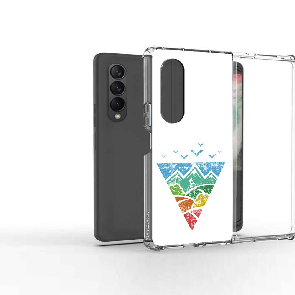 

Чехол MyPads Tocco для Samsung Galaxy Z Fold2 Лес земля море чайки, Прозрачный, Tocco