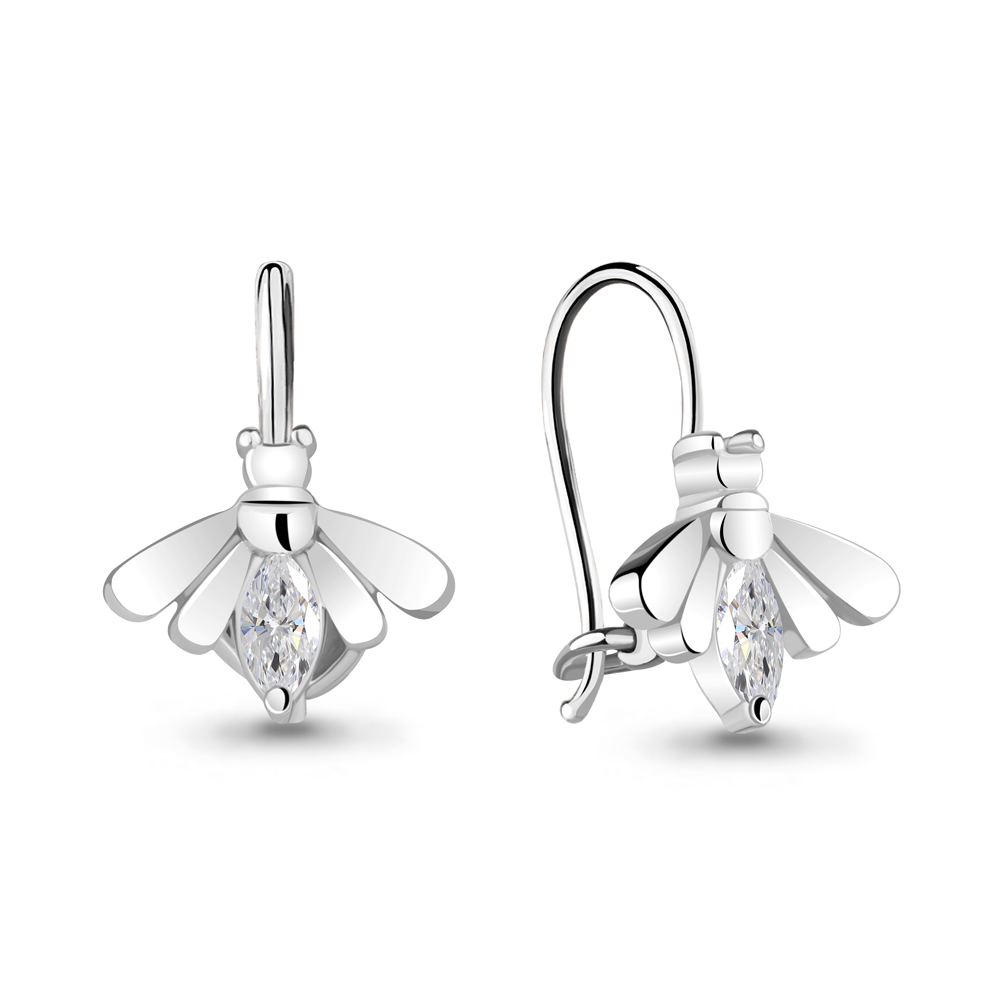 

Серьги из серебра с фианитом Aquamarine 48919_925_р, 48919_925_р