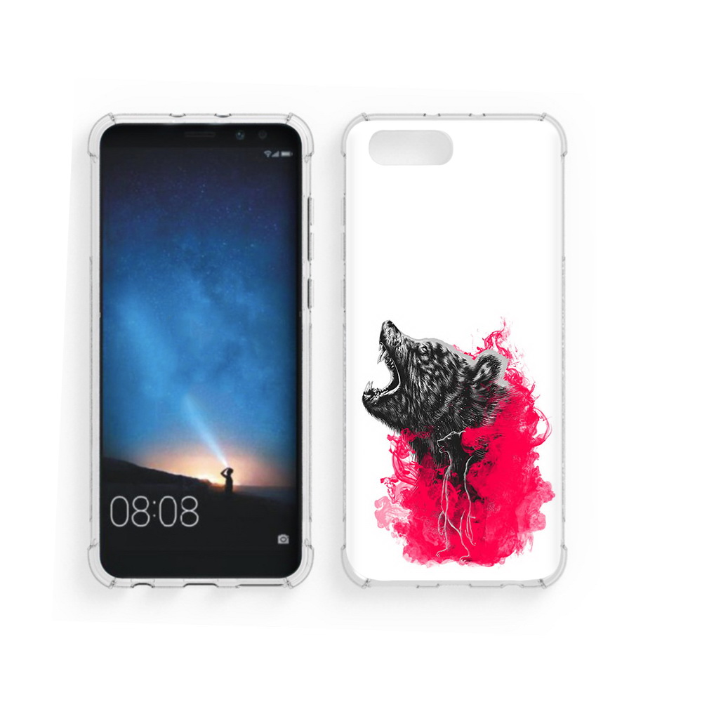 Чехол MyPads Tocco для Honor V10 медведь в дымке (PT98539.62.463)