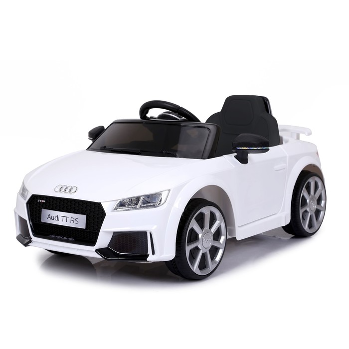 

Электромобиль AUDI TT RS, окраска белый, EVA колеса, кожаное сидение