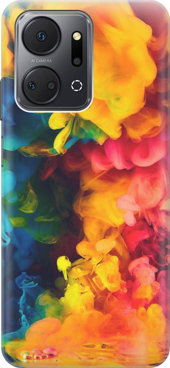 Силиконовый чехол на Honor X7a с принтом 