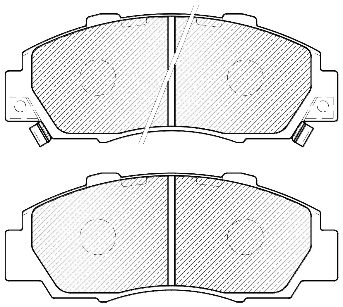 

Тормозные колодки JEENICE передние дисковые ws207800