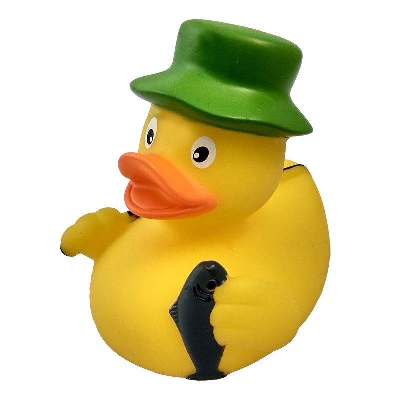 

Игрушка для ванны Funny Ducks, сувенир "Рыбак уточка", 1951, Рыбак уточка