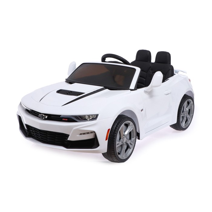 

Электромобиль CHEVROLET CAMARO 2SS, EVA колеса, кожаное сидение, цвет белый