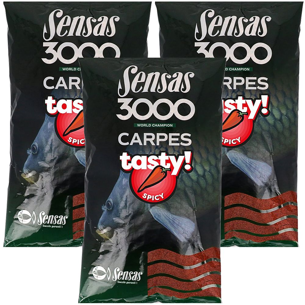 Прикормка Sensas 3000 Carp Tasty Robin Red 3 упаковки, 3 кг