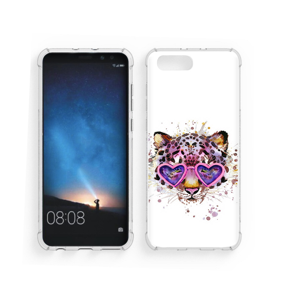 

Чехол MyPads Tocco для Honor V10 модный леопард (PT98539.62.480), Прозрачный, Tocco