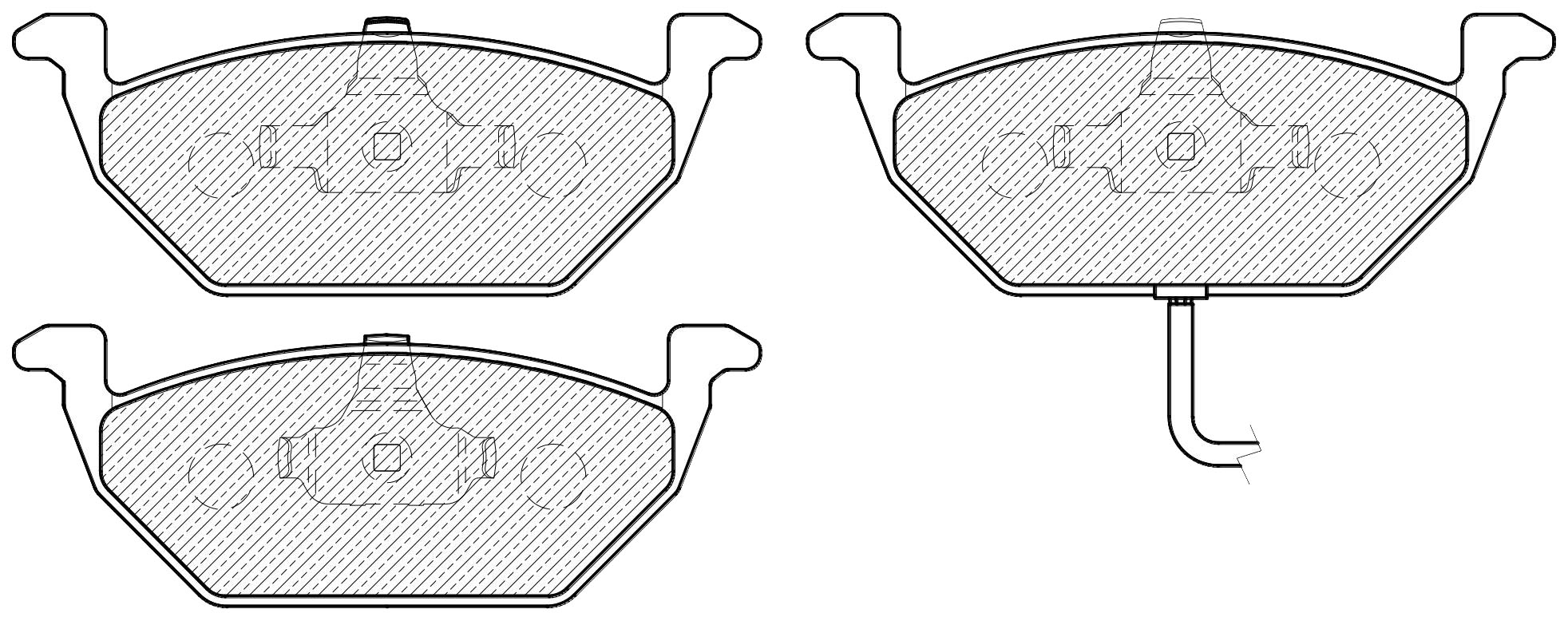 

Тормозные колодки JEENICE передние дисковые ws213601