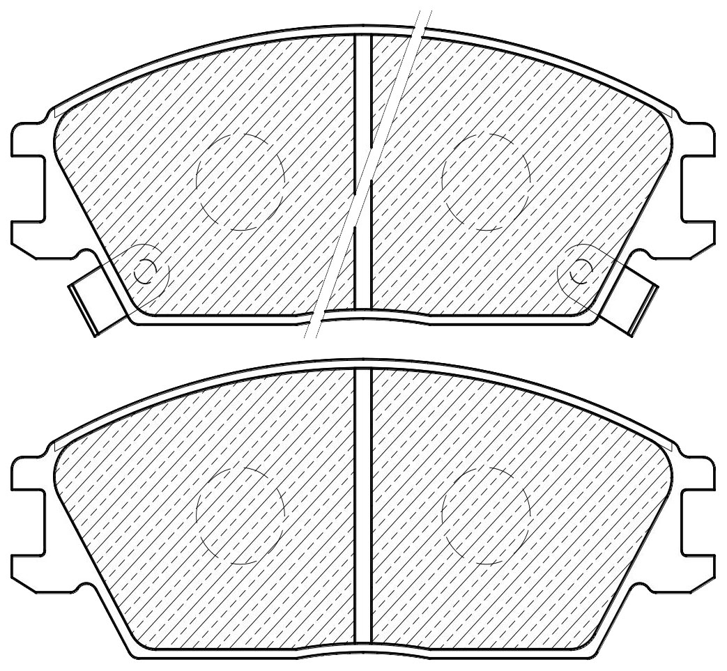 

Тормозные колодки JEENICE передние дисковые ws217501