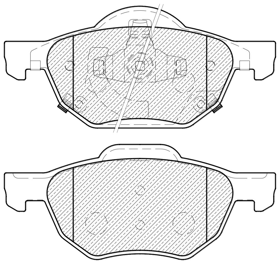 

Тормозные колодки JEENICE передние дисковые ws220700
