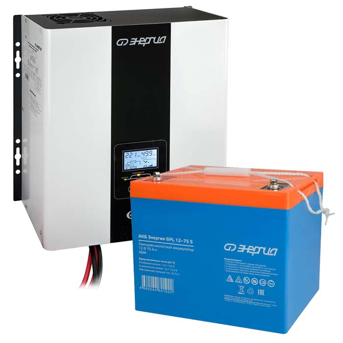 

Комплект ИБП + АКБ Энергия Е0201-0142-1 Smart 800 Вт