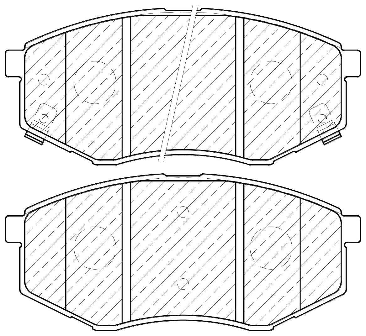 

Тормозные колодки JEENICE передние дисковые ws253300