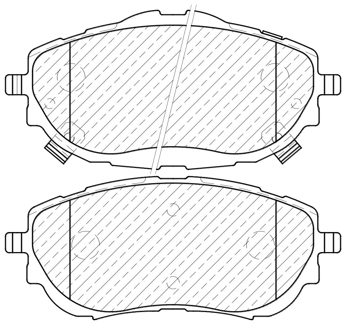 

Тормозные колодки JEENICE передние дисковые ws254500