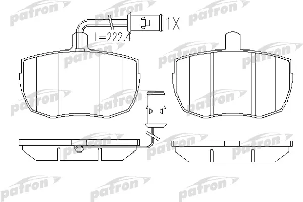 

Тормозные колодки PATRON дисковые PBP829