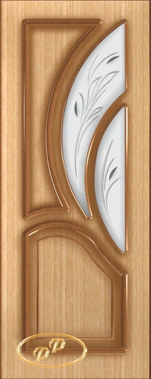 фото Дверь румакс карелия-2 стекло матовое с фацет 70, шпон дуб бесцв. лак, пазы коричневые