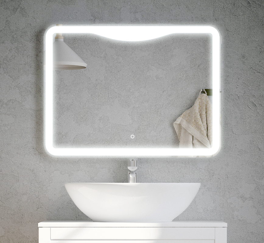 Зеркало Corozo 80 см Орли SD-00000920 с подсветкой, белое