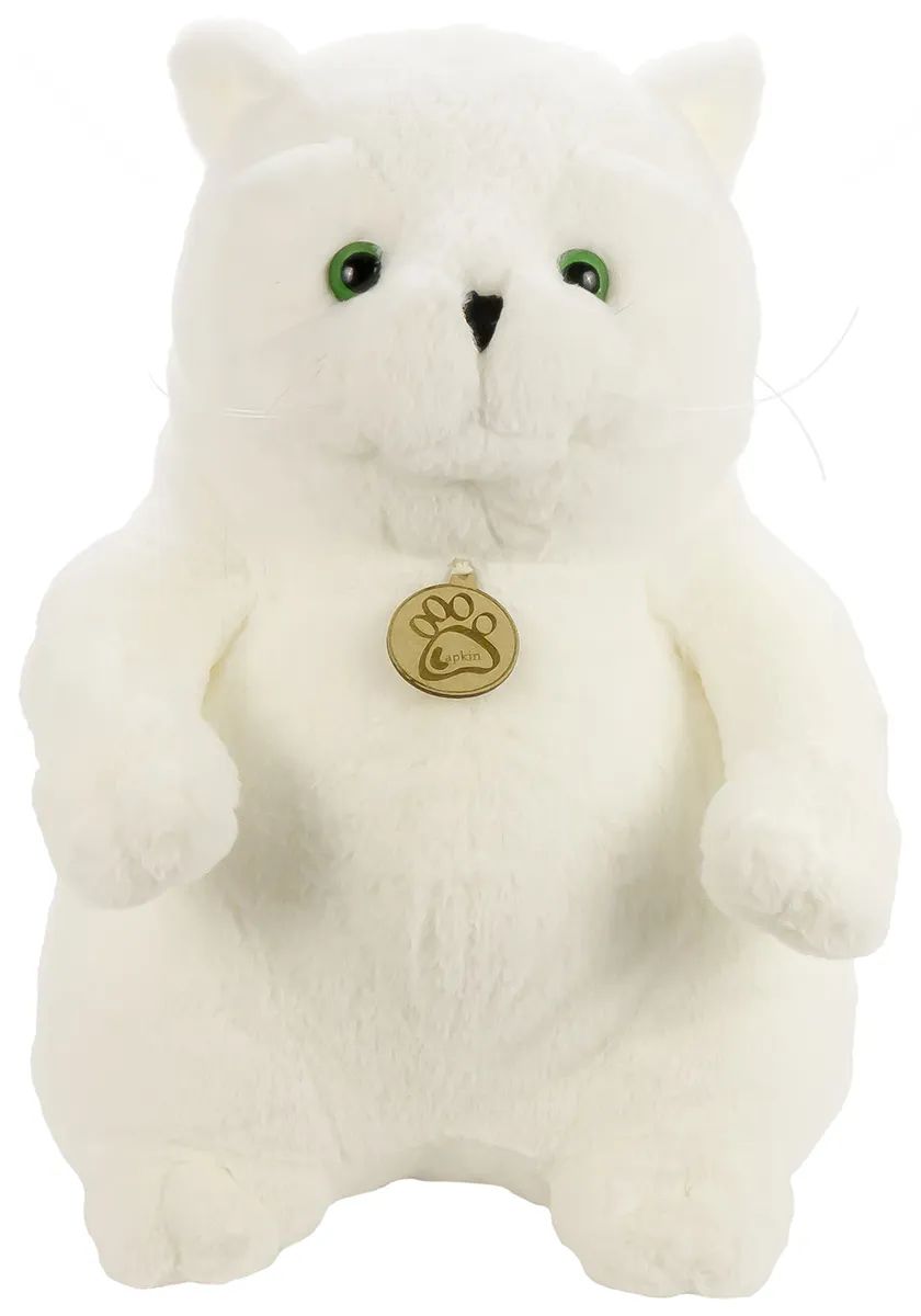 Мягкая игрушка Lapkin Толстый кот 39 см белый мягкая игрушка хаски толстый 35х40 12 01009 460