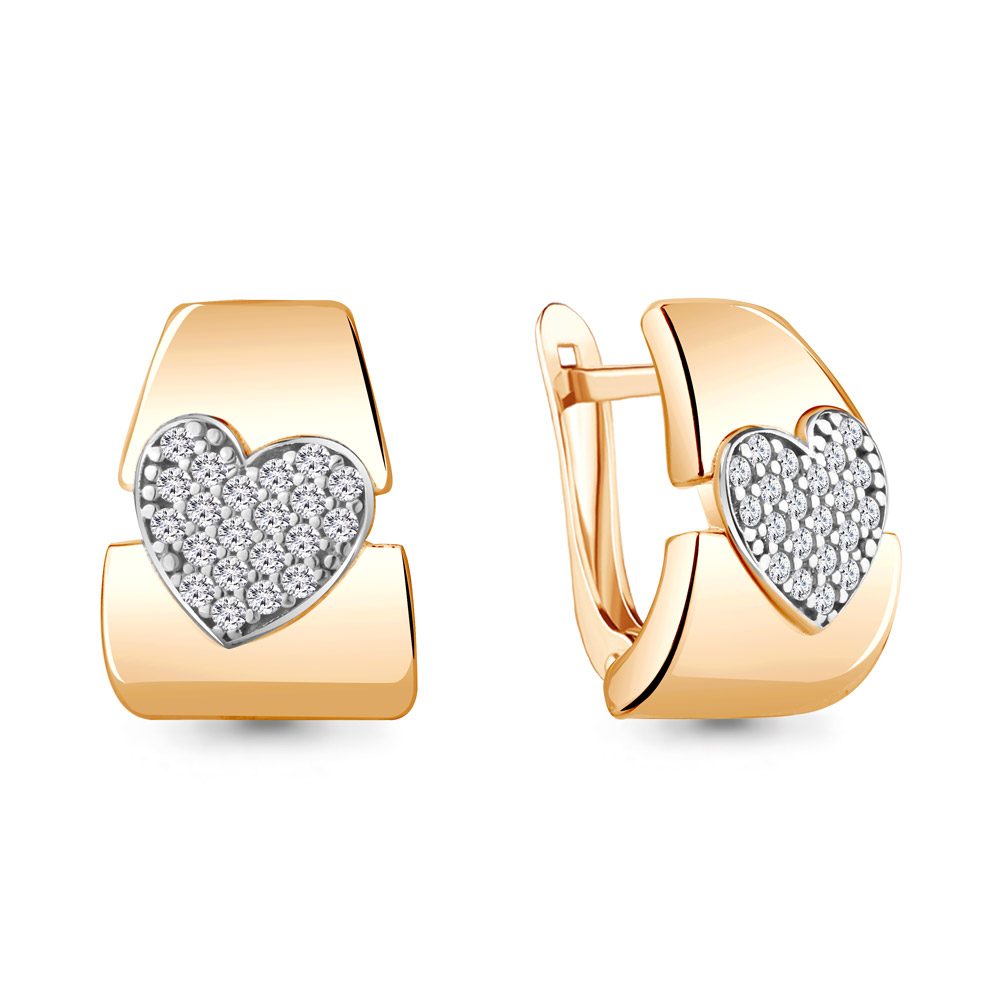 

Серьги из серебра с фианитом Aquamarine 48959А_925_з, 48959А_925_з