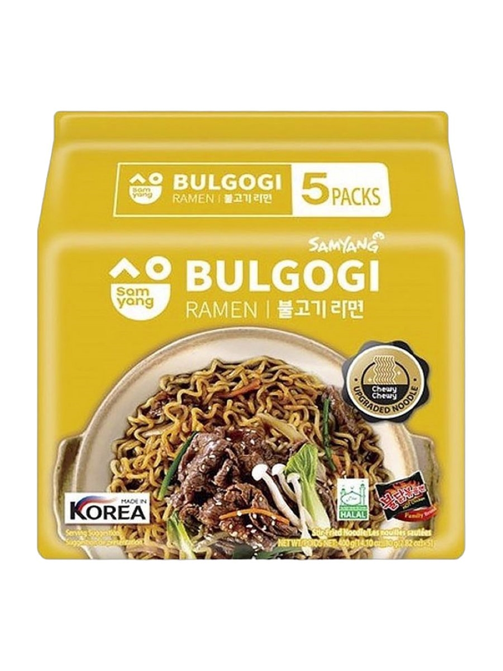 Лапша быстрого приготовления Samyang Bulgogi Ramen, 80 г х 5 шт