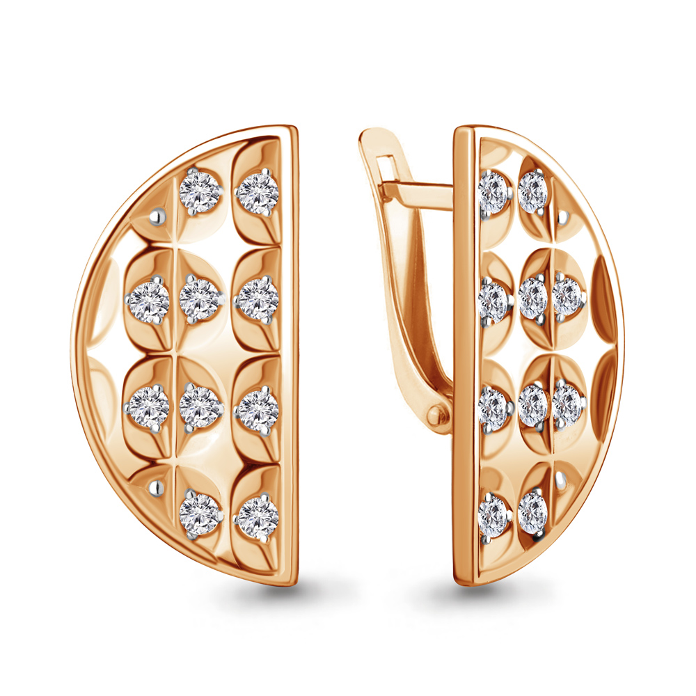 

Серьги из серебра с фианитом Aquamarine 48996А_925_з, 48996А_925_з