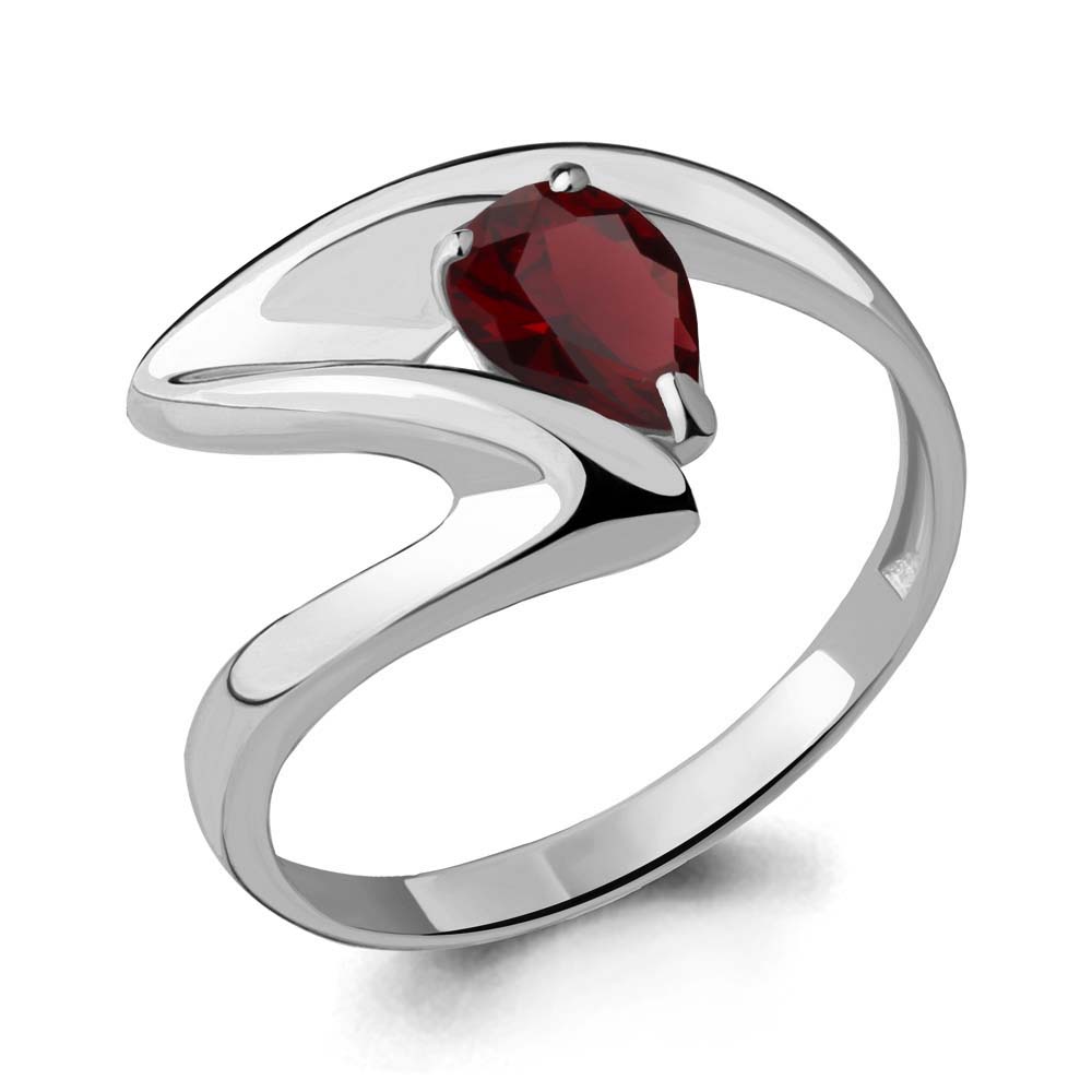 

Кольцо из серебра с гранатом р.  Aquamarine 6590603_925_р, 6590603_925_р