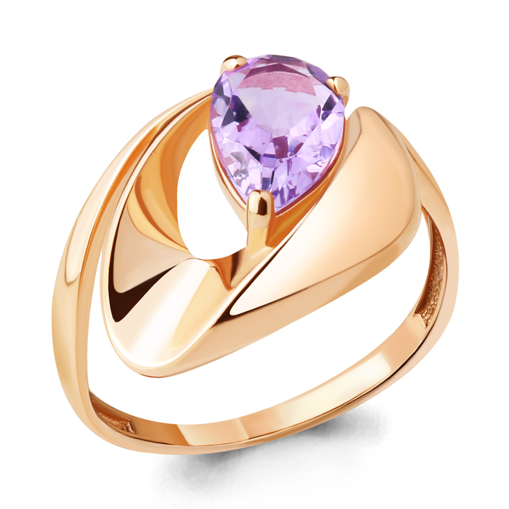 

Кольцо из серебра с аметистом р. 18,5 Aquamarine 6590704_925_з, 6590704_925_з