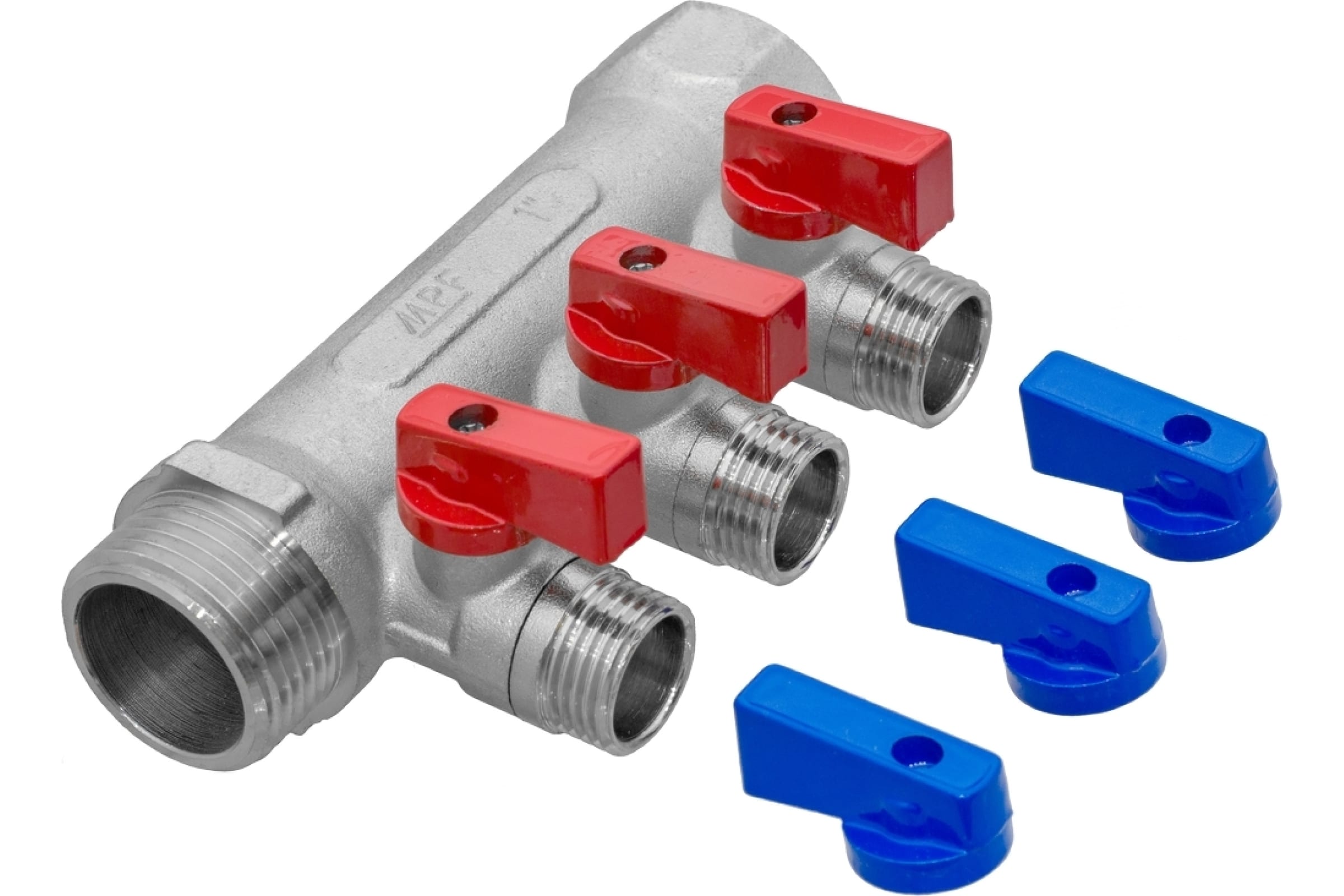 MPF Коллектор с отсекающими кранами 3 вых. х 1