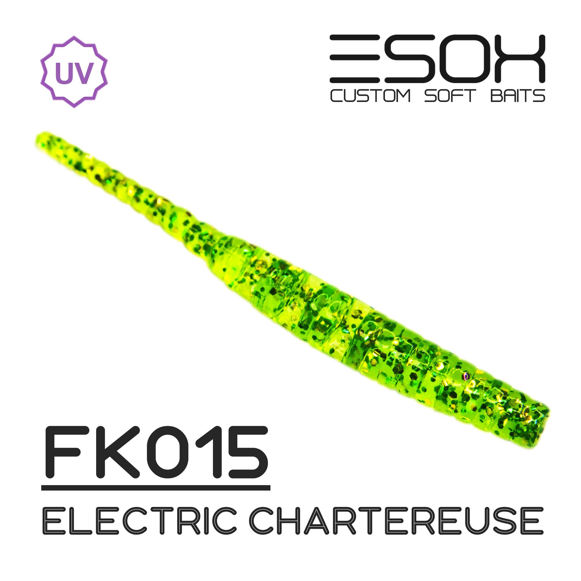 

Силиконовая приманка Esox Ivastick 50 мм цвет FK015 Electric Chartreuse 10 шт, Ivastick