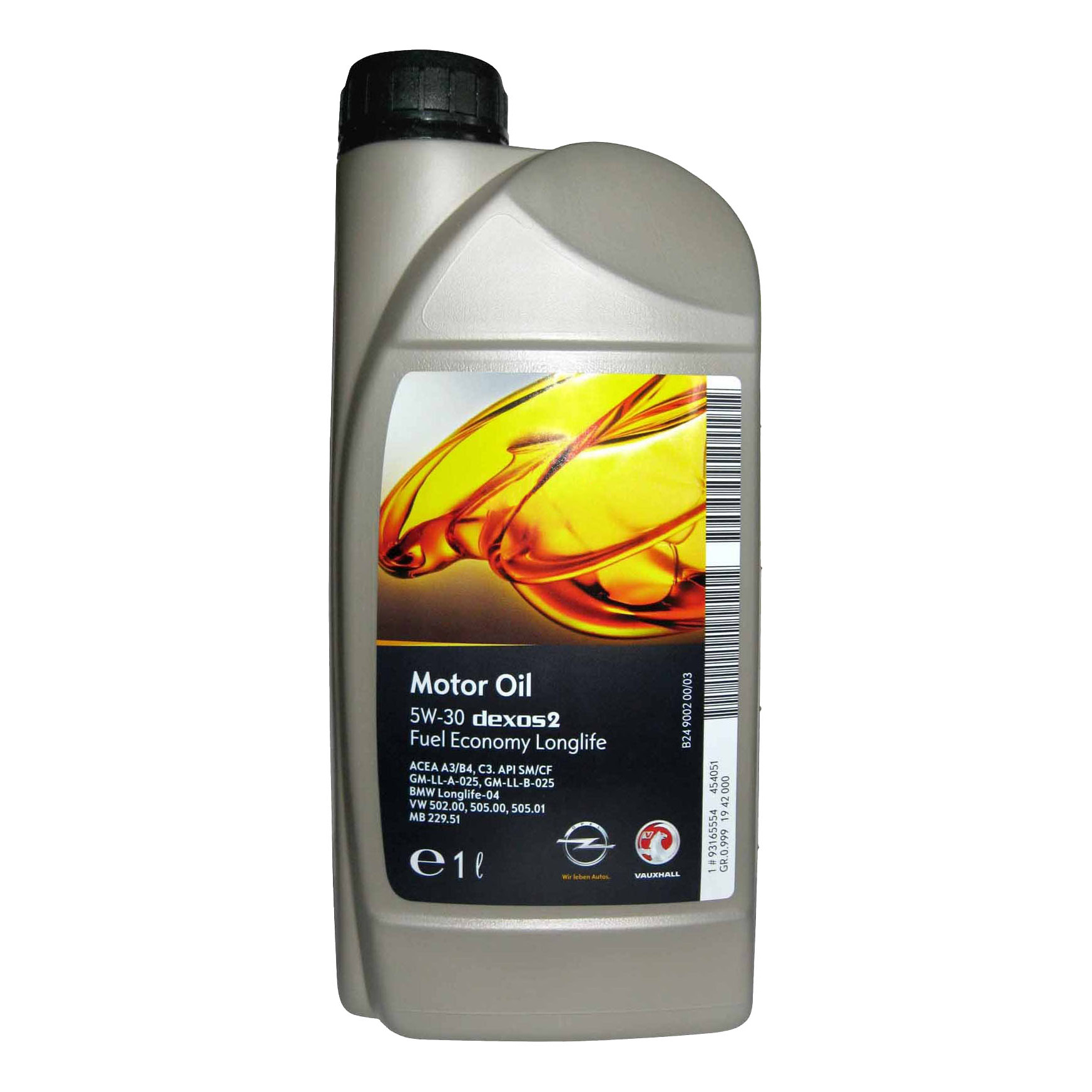 

Моторное масло General Motors Dexos2 5W30 1 л