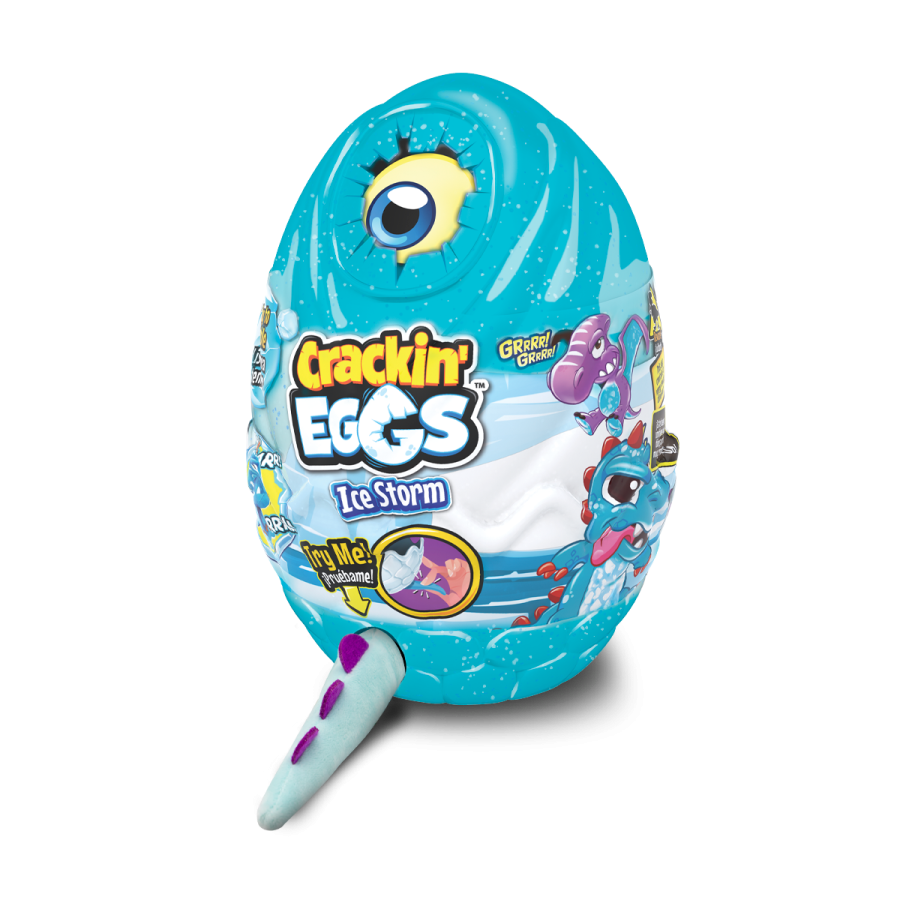 Мягкая игрушка Crackin'Eggs Динозавр в яйце мятный 22 см SK003