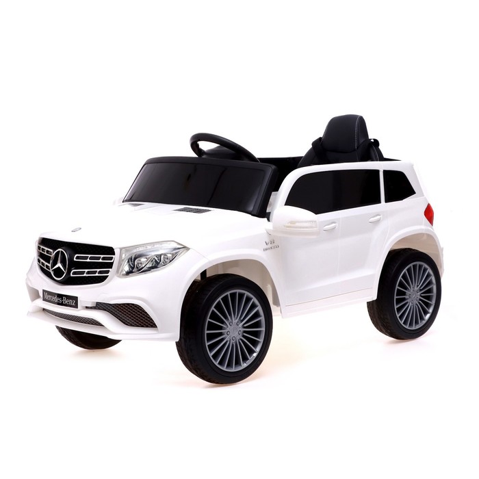 

Электромобиль MERCEDES-BENZ GLS, EVA колеса, кожаное сидение, цвет белый