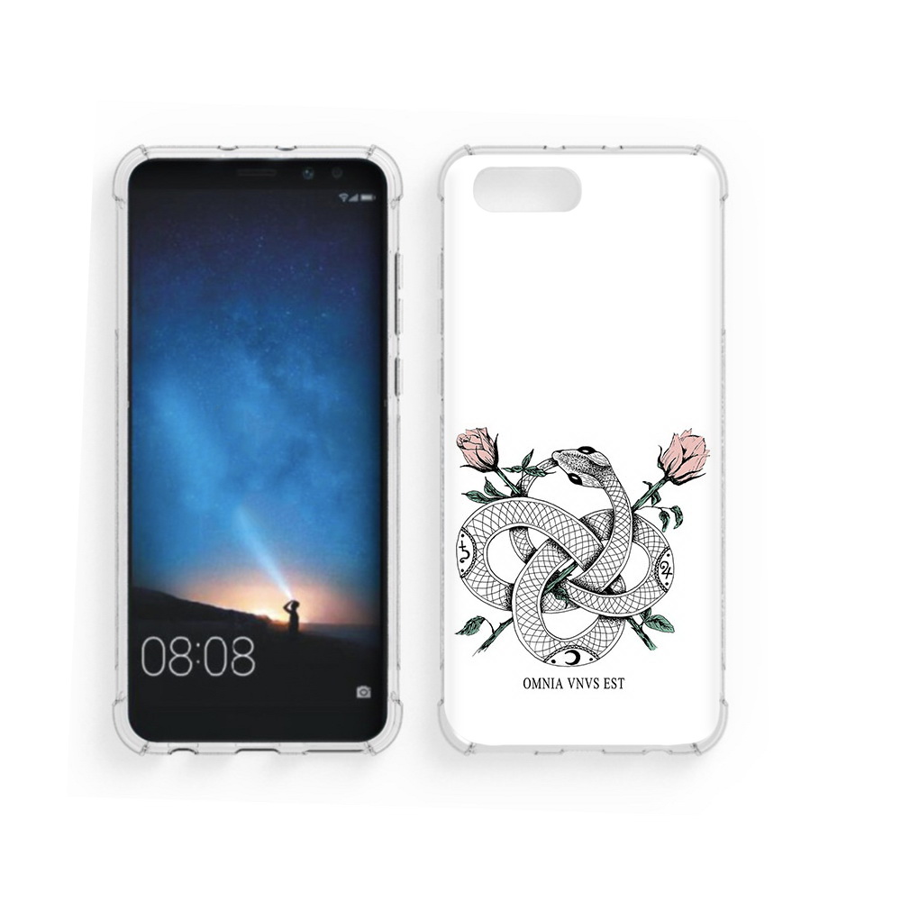 

Чехол MyPads Tocco для Honor V10 нарисованная змея абстракция (PT98539.62.502), Прозрачный, Tocco