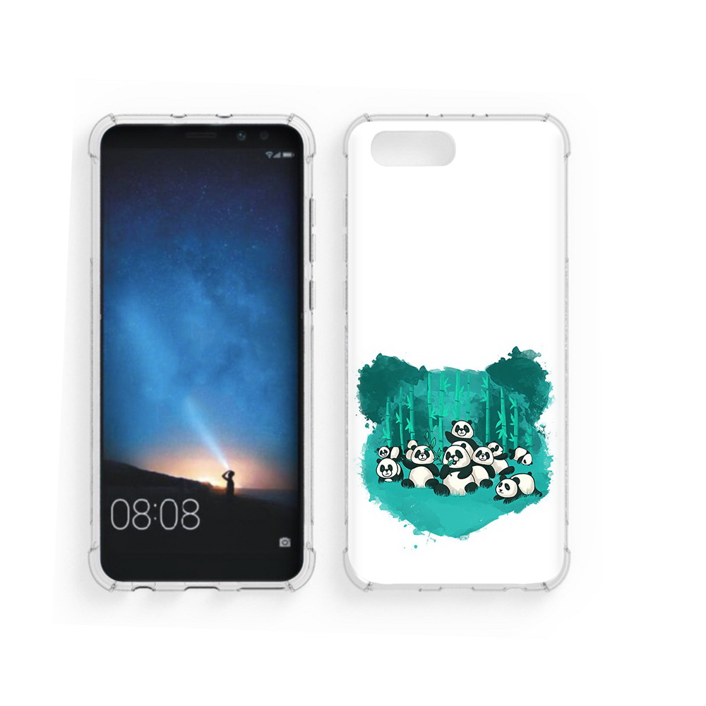 

Чехол MyPads Tocco для Honor V10 нарисованные панды (PT98539.62.508), Прозрачный, Tocco