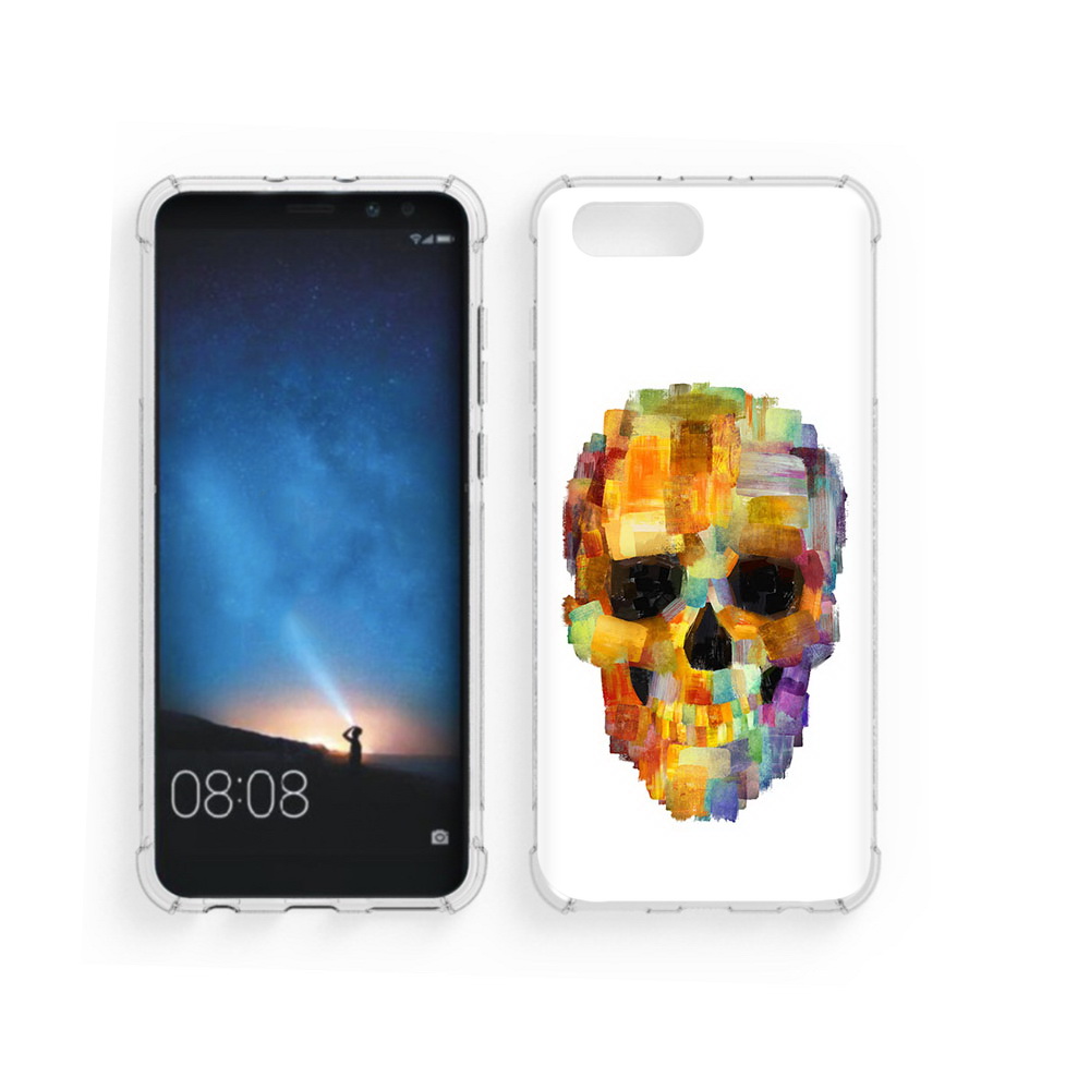 

Чехол MyPads Tocco для Honor V10 нарисованный череп (PT98539.62.516), Прозрачный, Tocco