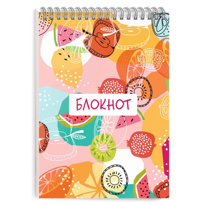 

Блокнот, А6, 80 л, 50863 ФРУКТЫ Феникс+