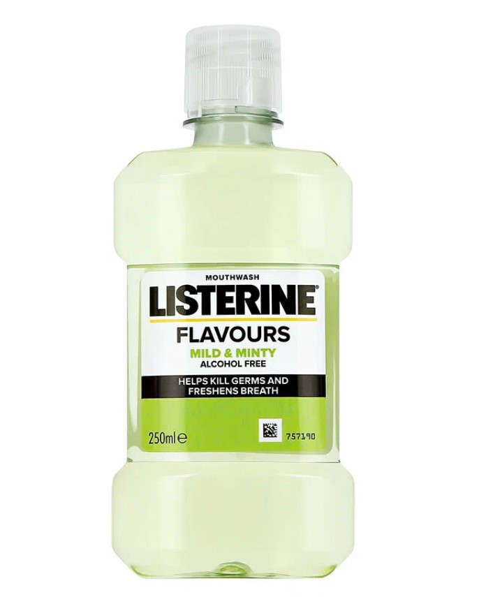 Ополаскиватель Listerine для полости рта Flavours Mild & Minty, 250 мл ополаскиватель для полости рта зубов и десен listerine total care 1000 мл