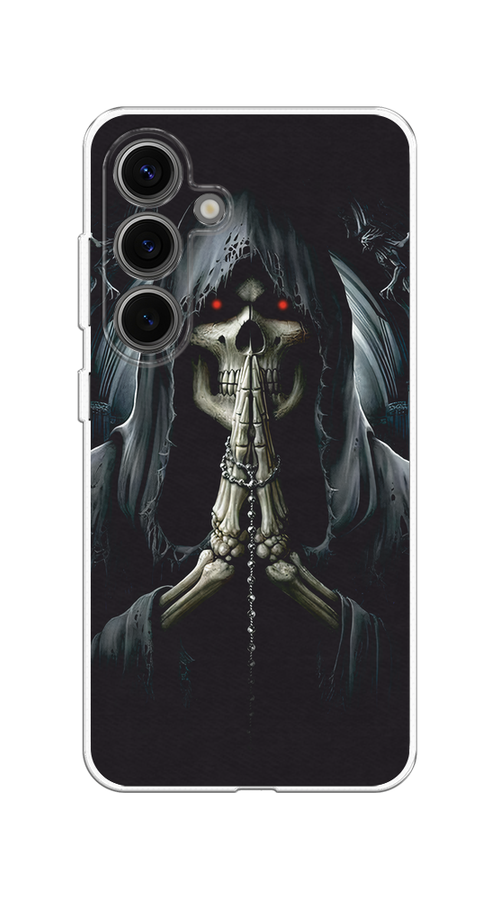 

Чехол на Samsung Galaxy S25 "Молитва", Серый, 2110350-1