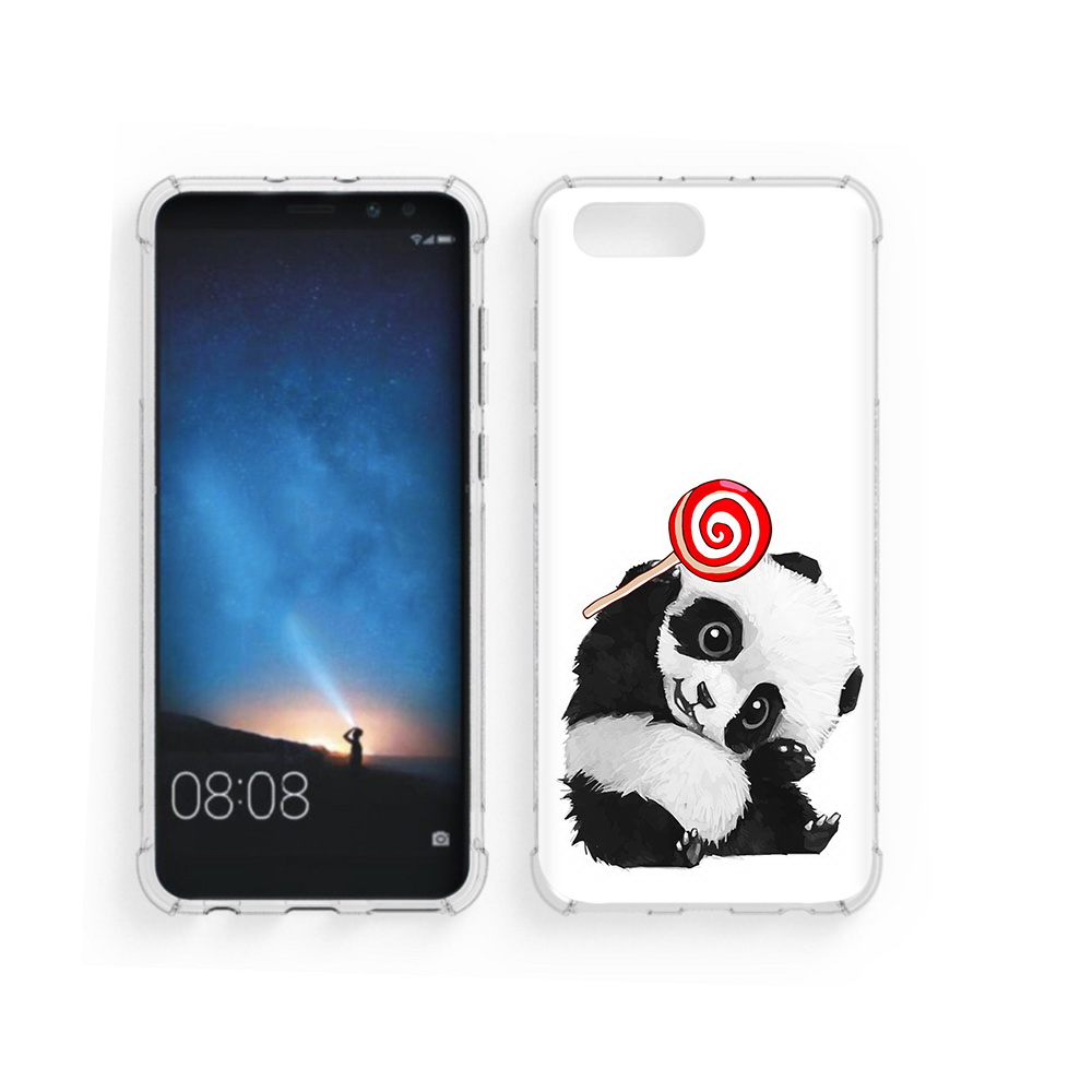 

Чехол MyPads Tocco для Honor V10 панда с леденцом (PT98539.62.534), Прозрачный, Tocco